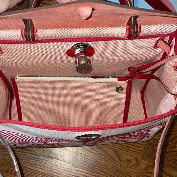 Authentic brand new Hermes herbag red Pegasus - Picture 9 of 11